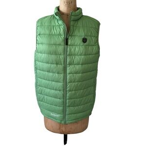 Point Zero Canadian Collection UltraLight Green Waterproof Puffer Vest Size M